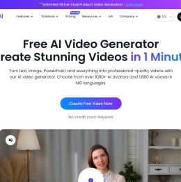 Free AI Video Generator: Create AI Videos in 1 Min | KreadoAI