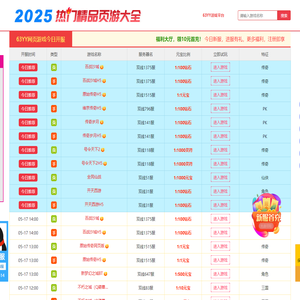 2025最新网游排行榜,2025好玩的网络游戏排行榜前十名,大型3D网游排行榜2025