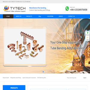Custom Tube Fabrication, Copper Tube Bending, HVAC Copper fittings, Pipes processing.-TONGYU TECHNOLOGY CO.,LTD