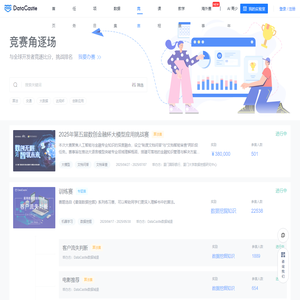 DC竞赛——领先的大数据与人工智能竞赛平台