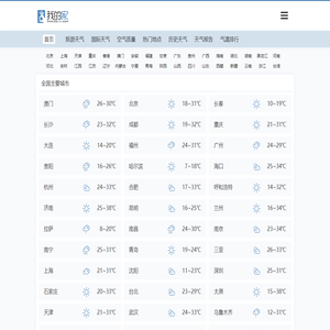 我的家天气网 - 全国天气查询,天气预报查询一周,大中城市天气预报