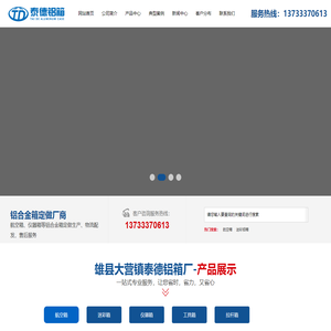 航空箱厂家_仪器箱定做_铝合金箱生产厂家-雄县泰德铝箱厂