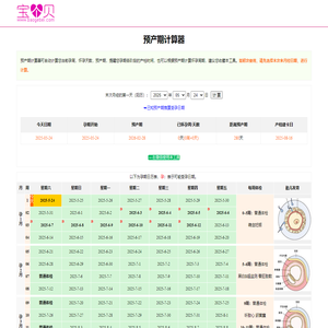 预产期计算器_孕周计算器_怀孕周期计算器-宝个贝