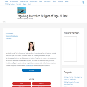 Home. - Yoga Blog. More then 60 Types of Yoga. All Free!