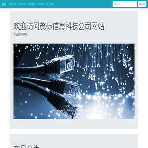 茂标信息科技 – IT弱电设备与安全产品供应商