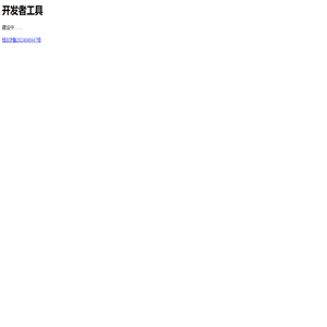 开发者工具