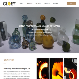 DaLian Glory International Trading CO.,LTD_Glass Vase,Glass Plate,Glass Deco,Iron Decoration,Candle Holder,LED Light