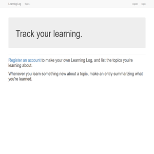 learning log