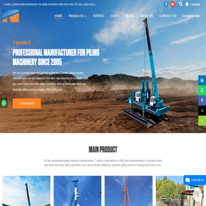 T-works - Best Piling Machinery Manufacturers,Piling Hammer For Sale