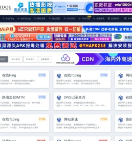 ITDOG - 在线ping_在线tcping_网站测速_HTTP测速_API测速_路由追踪_在线MTR_DNS查询_ITDOG-云邦畅想