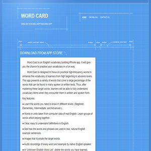 download from app store | word Card