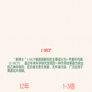 1-MCP|1-甲基环丙烯|鲜博士水果蔬菜花卉保鲜剂 - 咸阳西秦生物科技有限公司
