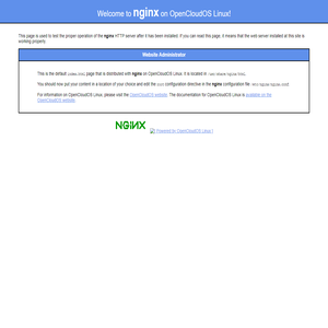 Test Page for the Nginx HTTP Server on OpenCloudOS Linux