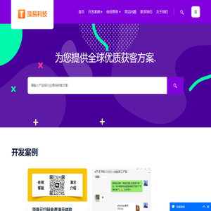 顶易云-AI外贸客户开发|CRM客户管理-顶易搜索软件