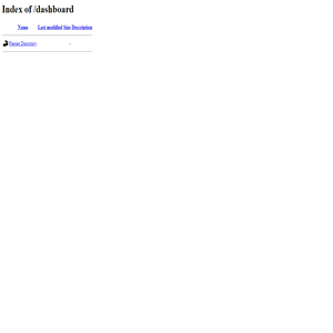 Index of /dashboard