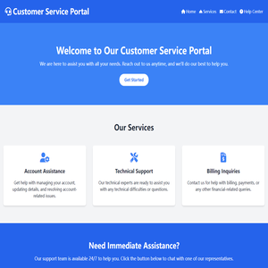 Customer Service Portal