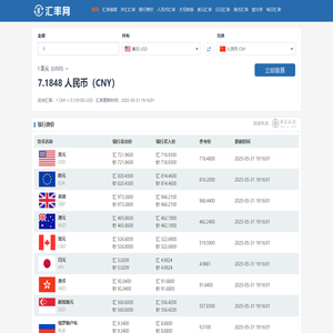汇率换算_今日实时汇率查询-在线汇率换算器