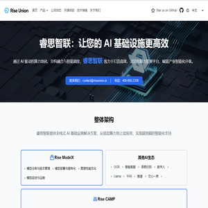 睿思智联 RiseUnion：让您的 AI 基础设施更高效