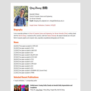 Qing Zhang - Homepage