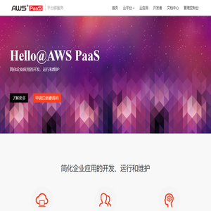 AWS PaaS - 简化企业流程应用的开发、运行和维护