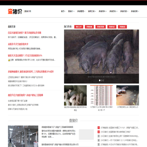 查猪价网_今日猪价_生猪价格_养猪管理_养猪政策_查养猪知识