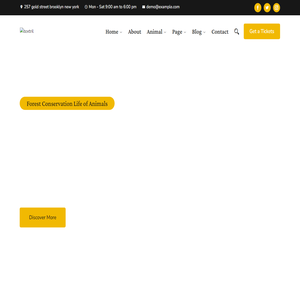 Woldlife – Animals Responsive Website Template