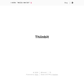 Thiinbit  — Thinking in bit.
