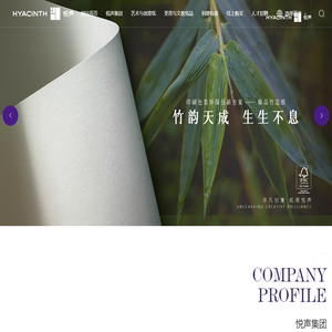 悦声集团_艺术纸及特种纸_包装用纸