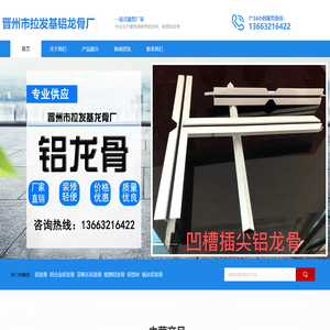 铝龙骨,隐型轨道铝龙骨,凹槽插尖铝龙骨,喷塑铝龙骨-晋州市拉发基龙骨厂