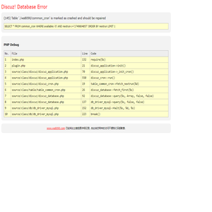 www.wa8090.com - Database Error