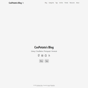 CosPotato's Blog