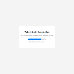Website Under Construction
