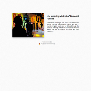 SAP Broadcast Platform