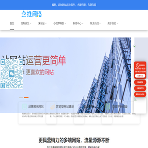 网站开发-后台定制-杭州企推网络科技有限公司