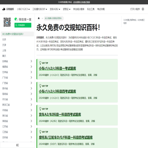 永久免费の交规知识百科！ | 闪电题库