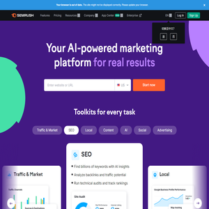 Semrush: Data-Driven Marketing Tools to Grow Your Business