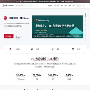 首页 | TiDB 社区