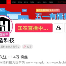 网盾网络安全培训学校-网络安全机构公司|武汉网络安全学院|渗透黑客培训|ctf