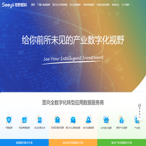 视野数科 - 给你前所未见的产业数字化视野