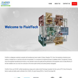 FluidTech | Central Vacuum, ASA Emulsifier, Starch Cooker, Enzymatic Conversion, Ballast Water Treatment, Modular Fluid Systems / Skids