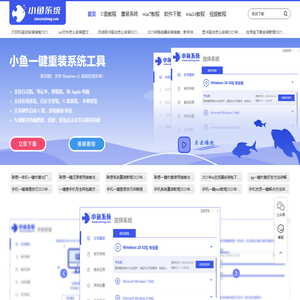 小鱼一键重装系统官网-win10/win11/win7电脑一键重装系统软件，windows10的装机大师。