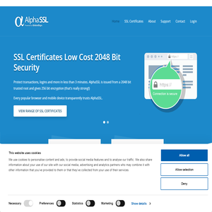SSL Certificate Provider - AlphaSSL