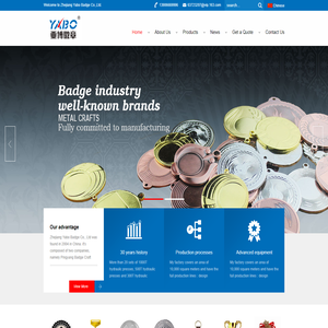 Badge, Medal, Coin, Trolley Coin, Keychain, Tray/Trophy - Zhejiang Yabo Badge Co.,Ltd.