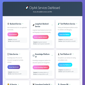 CityArk Services Dashboard