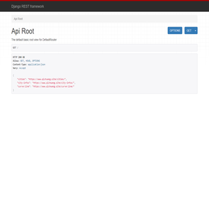 Api Root – Django REST framework