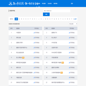 湖州市图书馆数字资源服务平台