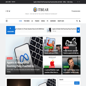ITBEAR – STAY ON TOP OF THE LATEST TRENDS IN TECHNOLOGY