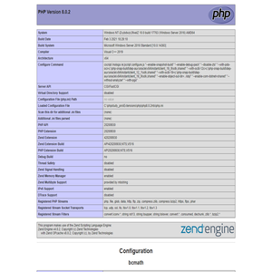 PHP 8.0.2 - phpinfo()
