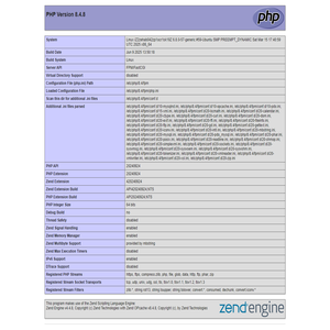 PHP 8.4.8 - phpinfo()