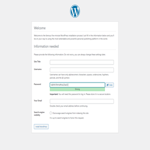 WordPress › Installation
